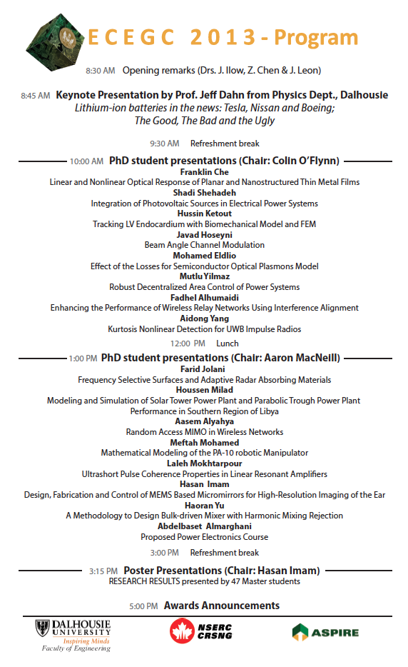Electrical and Computer Engineering Graduate Conference (ECEGC‑2013